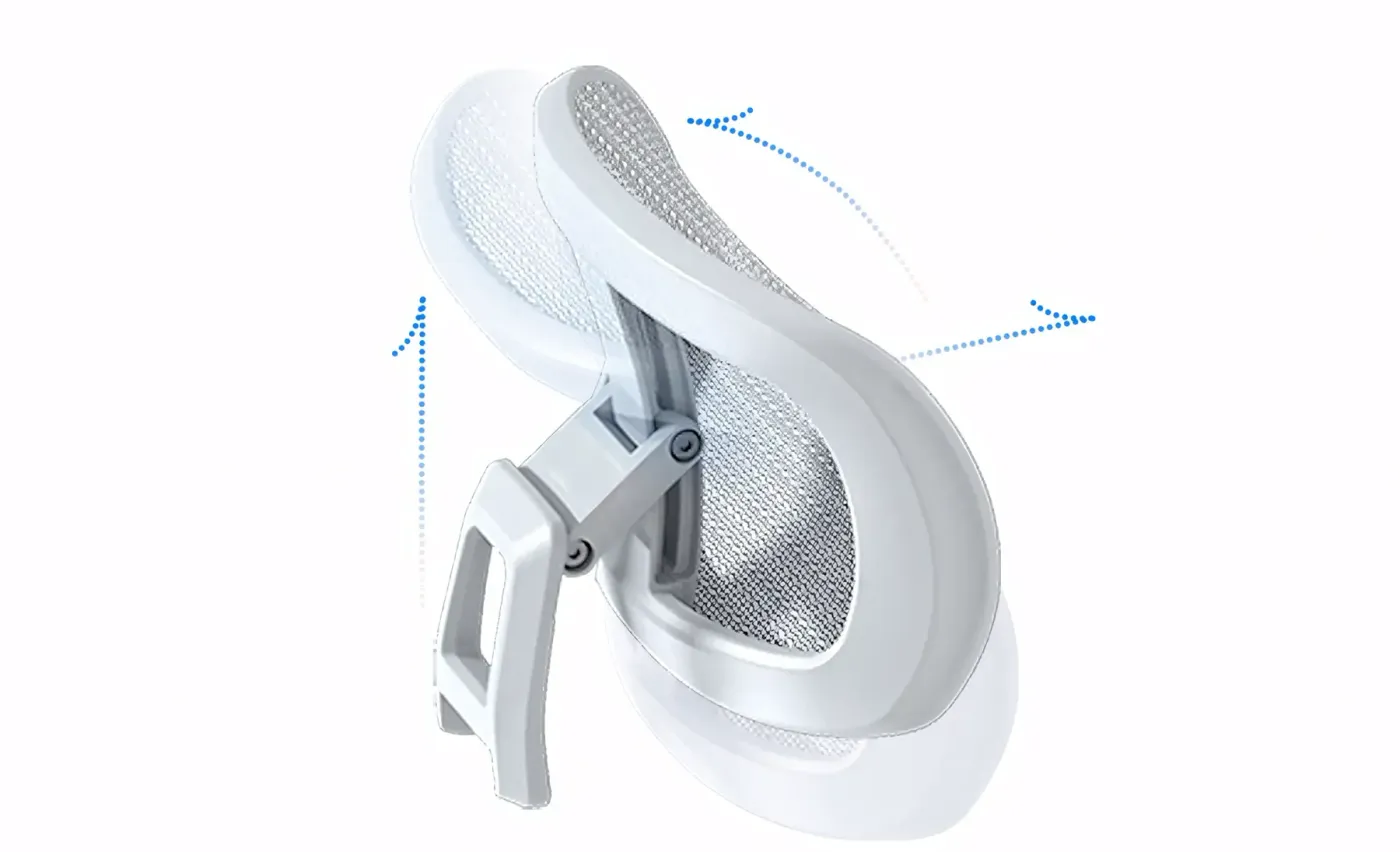 Enova EZY chair tilted back to demonstrate its full recline range