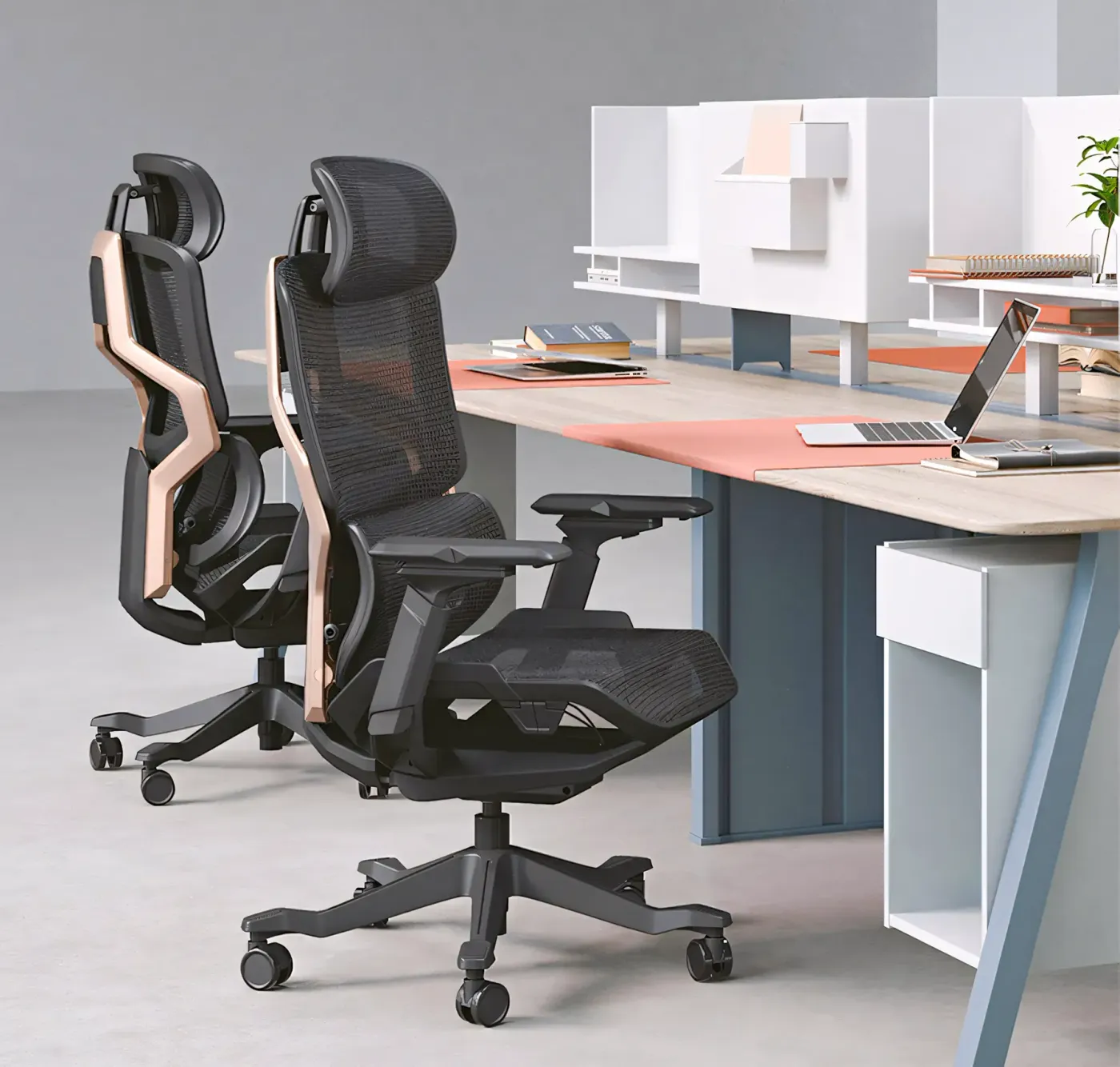 Side profile of the Enova EZY chair showing its seated posture