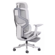 Enova EZY-008A-1 Light Grey Office Chair with Lumbar Support - image 2