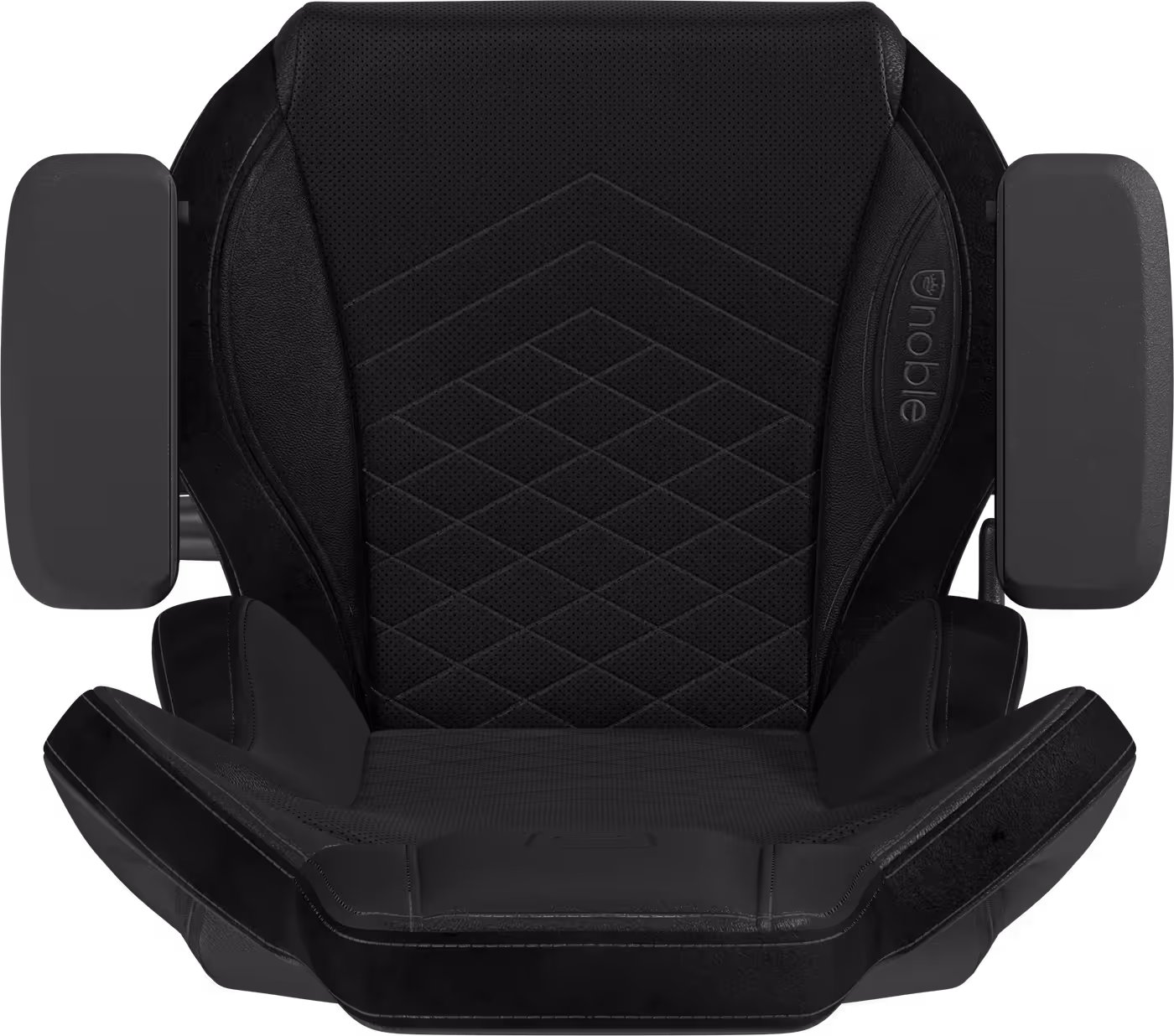 Close-up of the highly adjustable 4D armrests on the EPIC series