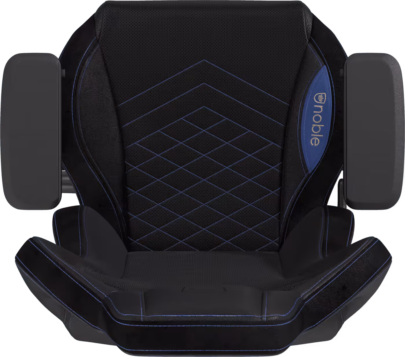 Close-up of adjustable 4D armrests on noblechairs EPIC model