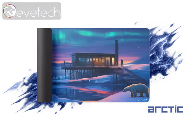 Evetech Arctic 880x440mm Gaming Mousepad — Large 5mm - image 1 Evetech Arctic 880x440mm Gaming Mousepad — Large 5mm - image 1