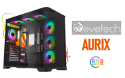 Evetech Aurix Gaming Case — 270° Glass, 7x ARGB Fans - image 1