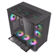 Evetech Aurix Gaming Case — 270° Glass, 7x ARGB Fans - image 13