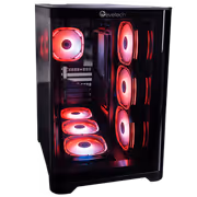 Evetech Aurix Gaming Case — 270° Glass, 7x ARGB Fans - image 4