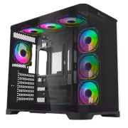 Evetech Aurix Gaming Case — 270° Glass, 7x ARGB Fans - image 2