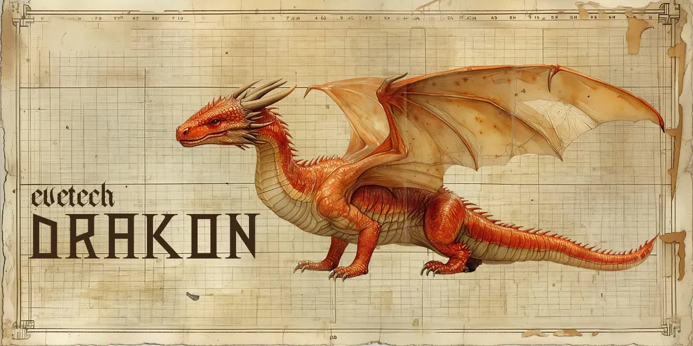 Evetech Drakon gaming mousepad laid flat showing the full dragon artwork