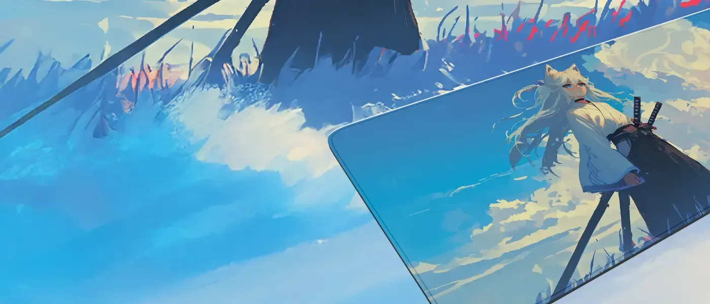 Surface weave detail of the Evetech Hikari gaming mousepad