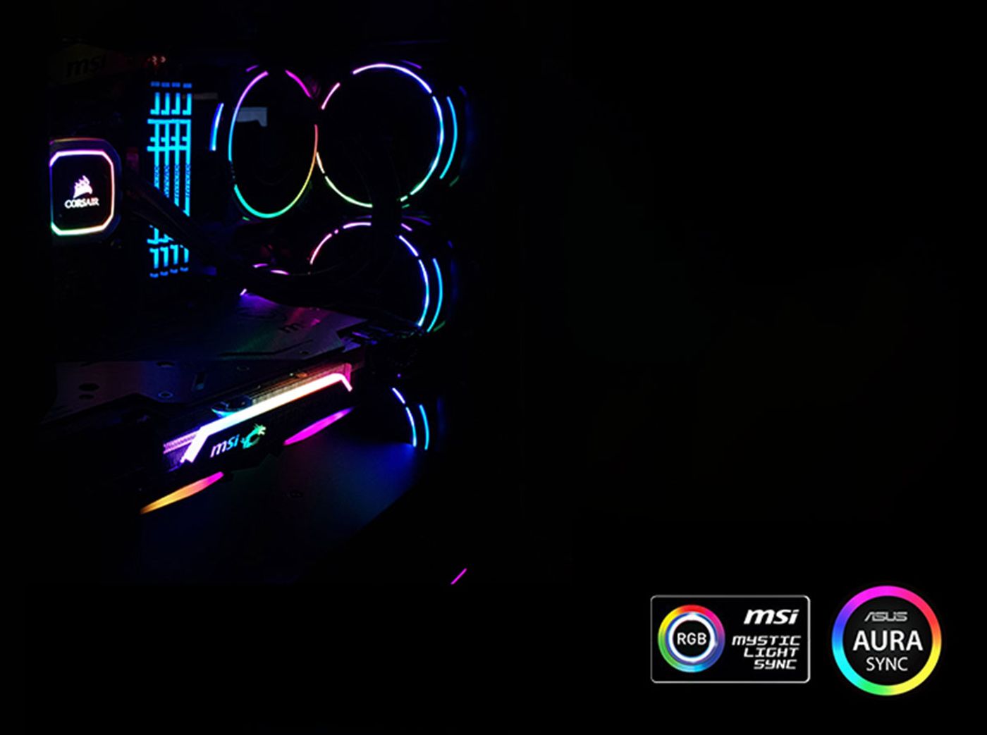 Front panel USB ports on the Evetech NOVA gaming case