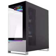 Evetech Reeve WS462B ARGB Mid-Tower Case — Silver, 6 ARGB Fans - image 4