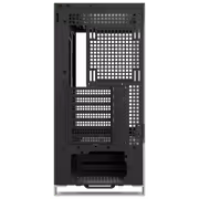 Evetech Reeve WS462B ARGB Mid-Tower Case — Silver, 6 ARGB Fans - image 11