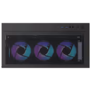 Evetech Reeve WS462B ARGB Mid-Tower Case — Silver, 6 ARGB Fans - image 8
