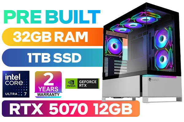 [Pre Built] Intel Core Ultra 7 265KF RTX 5070 Gaming PC