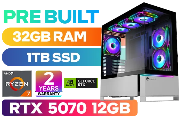 [Pre Built] AMD RYZEN 7 9700X RTX 5070 Gaming PC