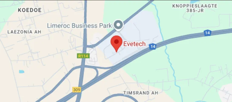 Evetech Location Map
