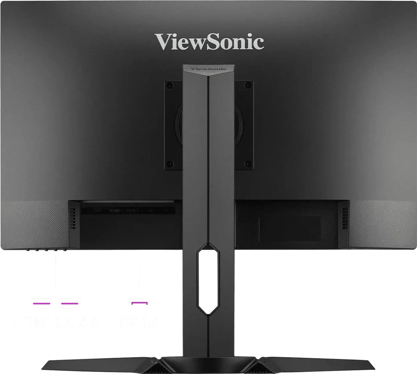 Connectivity ports for HDMI and DisplayPort on the XG2709A monitor
