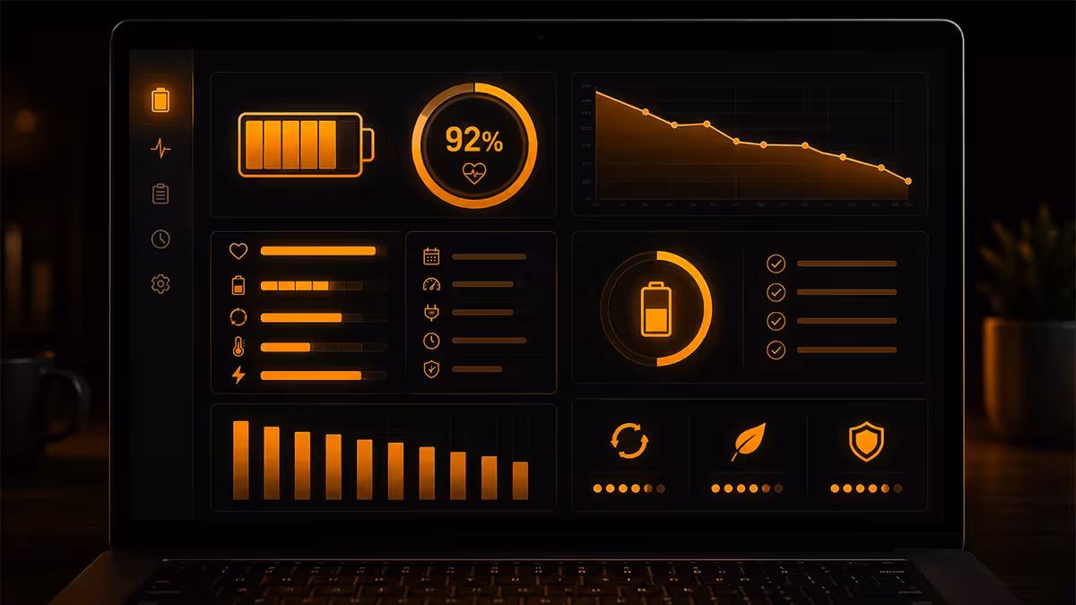 Laptop battery health check