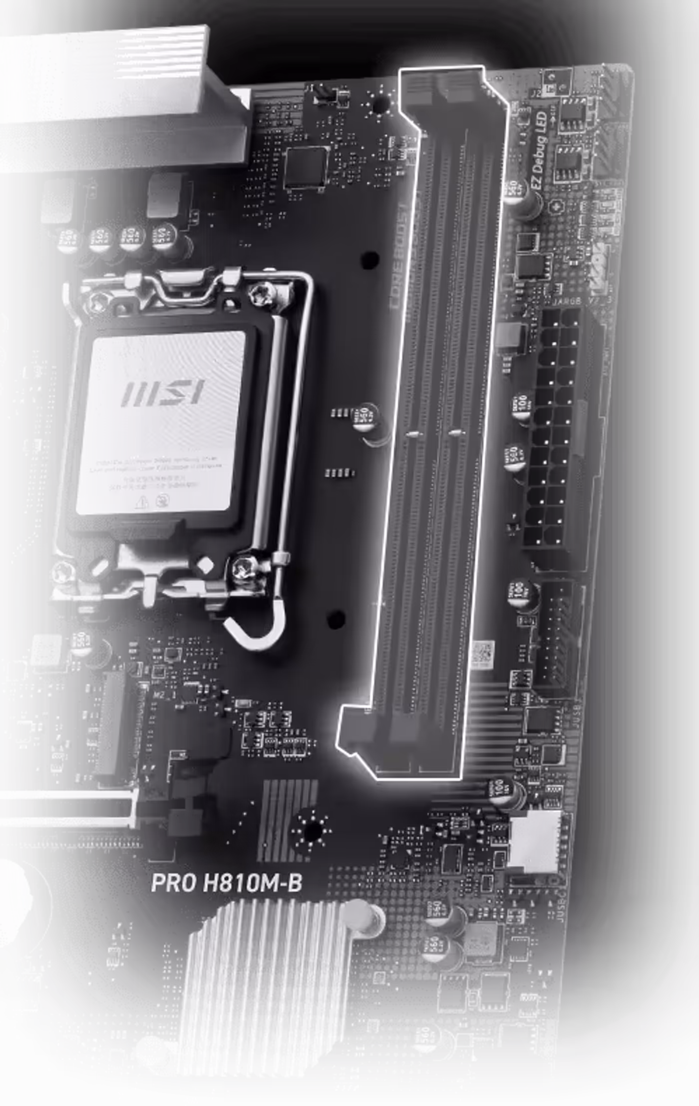 Msi Extension PRO screen showing Performance, Benchmark, and Memtest mode options
