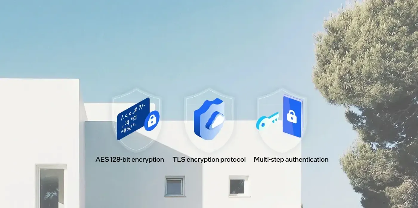 Encrypted data transmission between the EZVIZ C3TN camera and the cloud