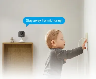 EZVIZ H1C camera with two-way microphone icon