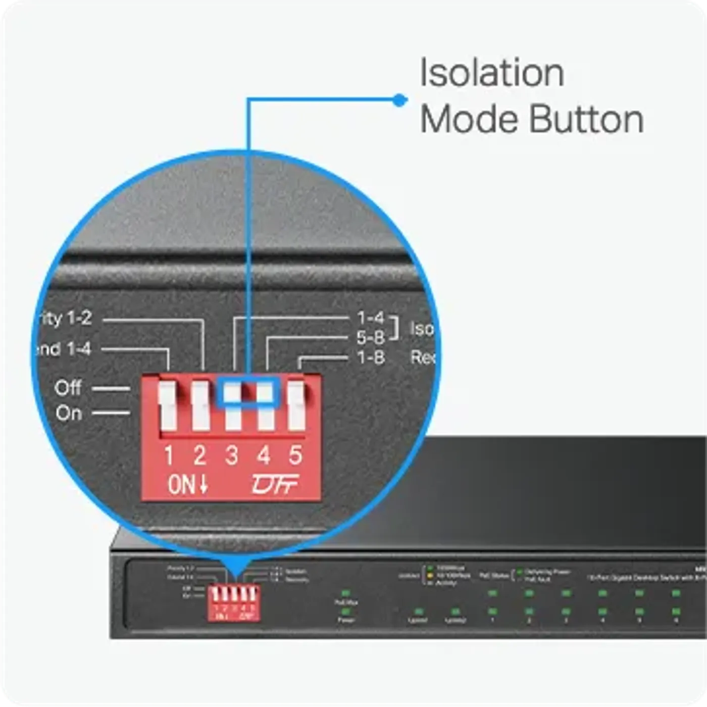 Graphic illustrating Isolation Mode for secure traffic separation