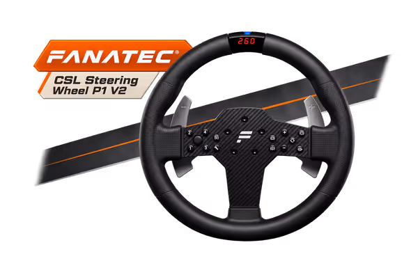 Fanatec CSL Steering Wheel P1 V2 300mm - QR2 Lite - image 1 Fanatec CSL Steering Wheel P1 V2 300mm - QR2 Lite - image 1