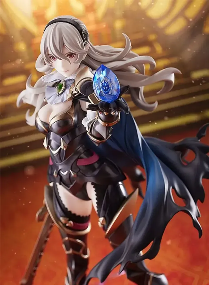 Side angle of the Nohr Noble Corrin figure with the Dragon Stone in hand