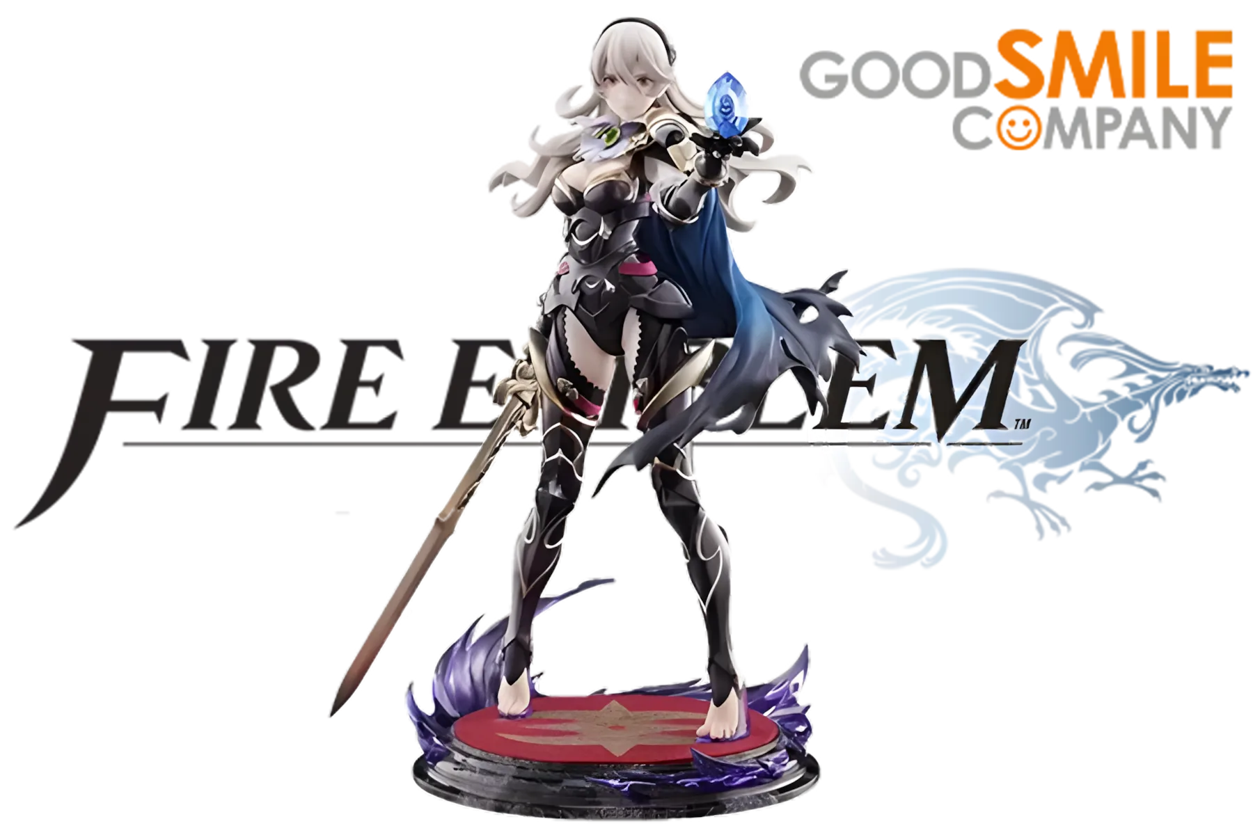 Fire Emblem: Nohr Noble Corrin 1/7 Scale Figure / Jet-Black Armor with Golden Accents / Iconic Golden Sword / INTELLIGENT SYSTEMS Officially Licensed