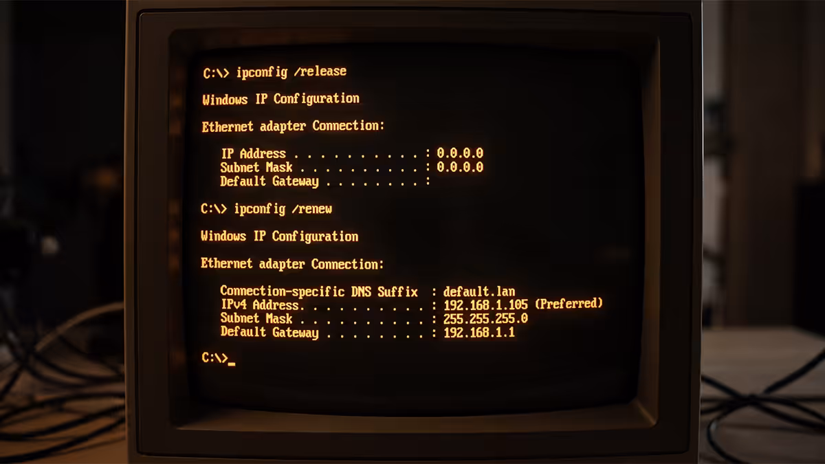 ipconfig release and renew commands