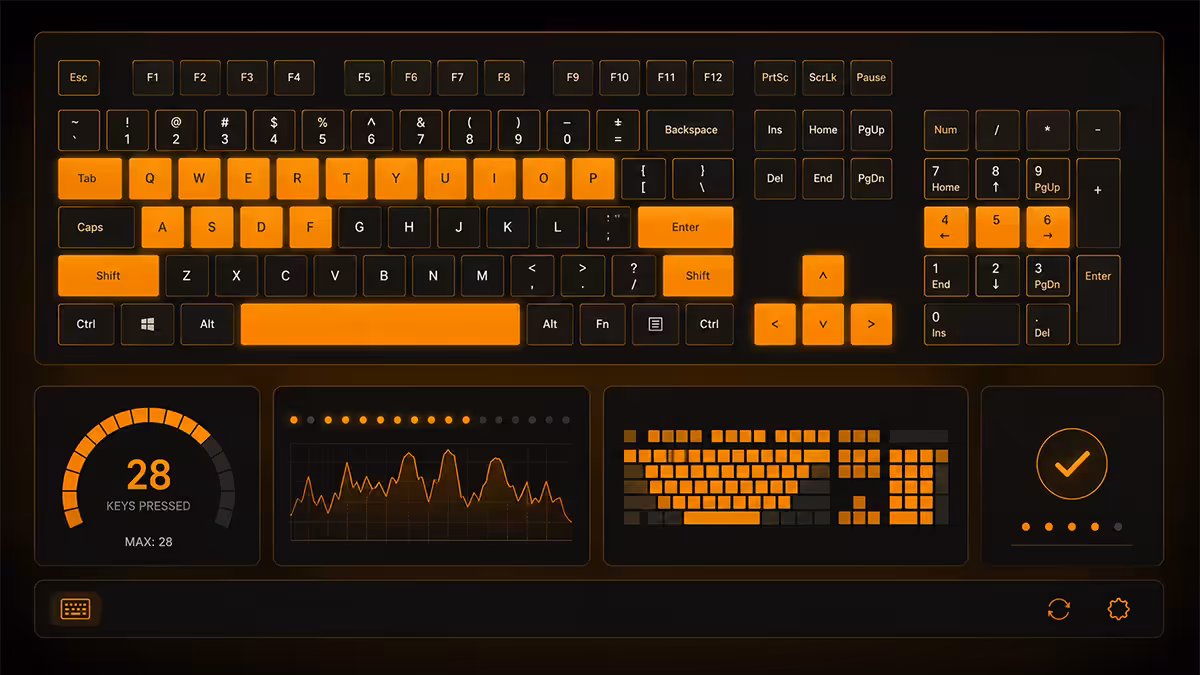 Keyboard ghosting test