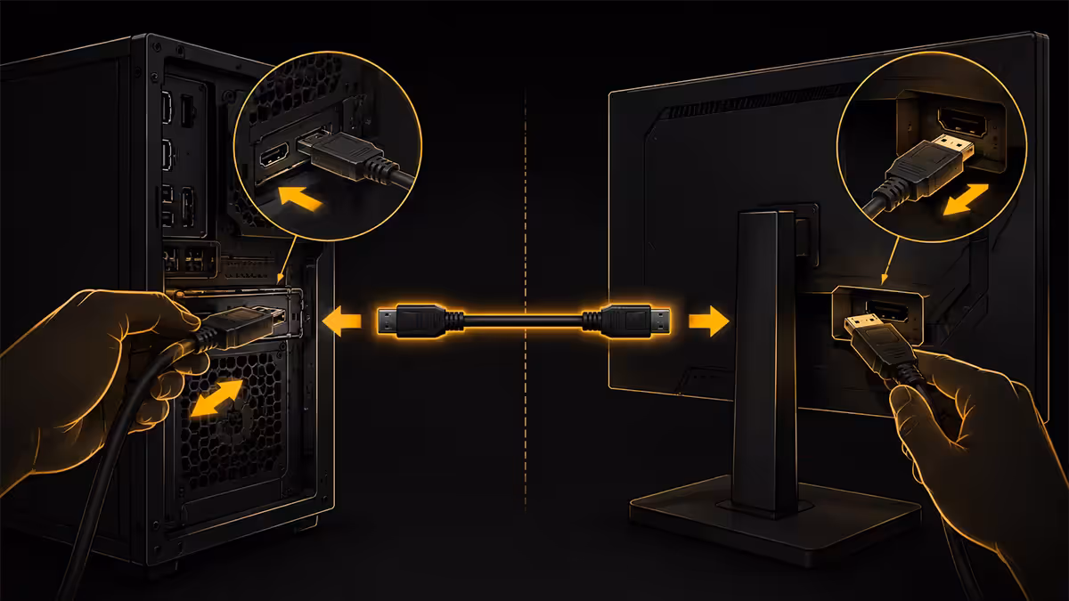 Reseat display cable