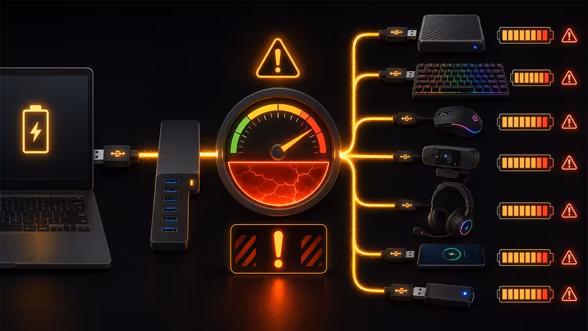 USB power budget overload