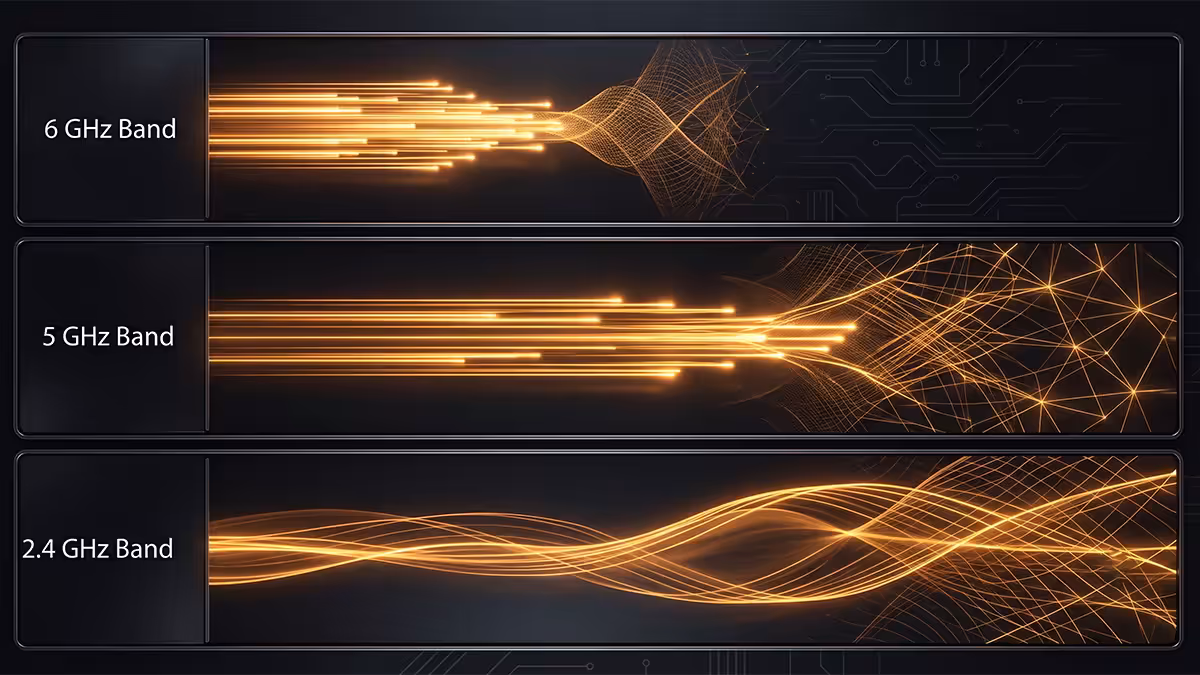 2.4 vs 5 vs 6 GHz WiFi bands