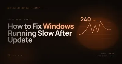 How to Fix Windows Running Slow After Update (South Africa, 2026)