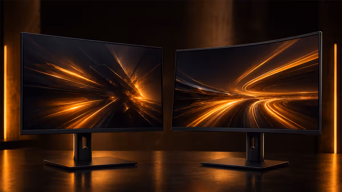 Flat vs curved monitor