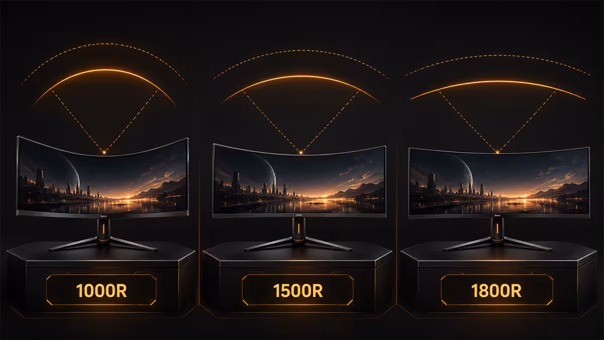 Monitor curvature ratings