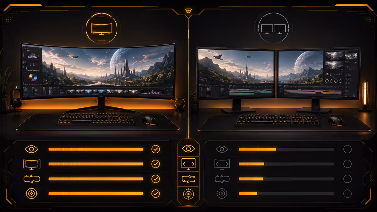 Curved vs dual flat