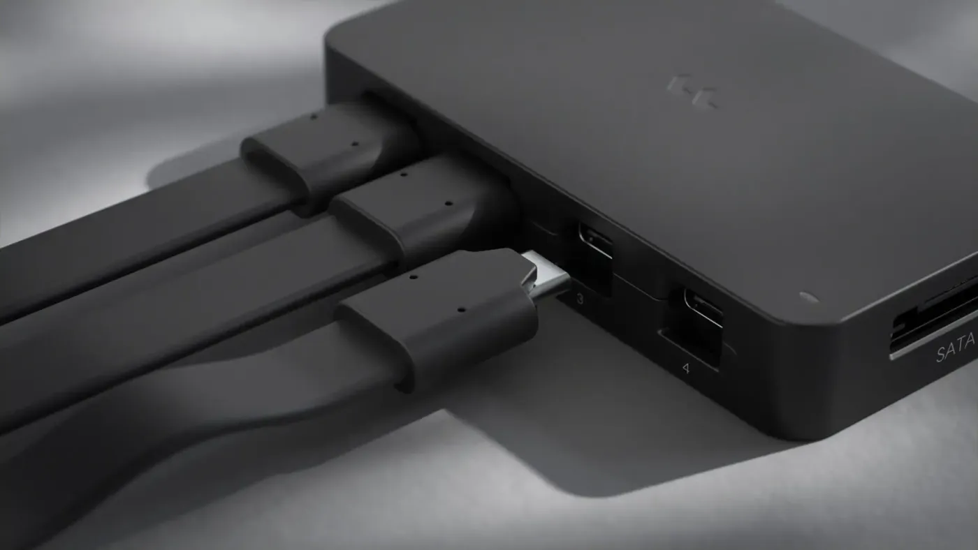 Fractal Adjust Pro demonstrating connectivity and onboard storage