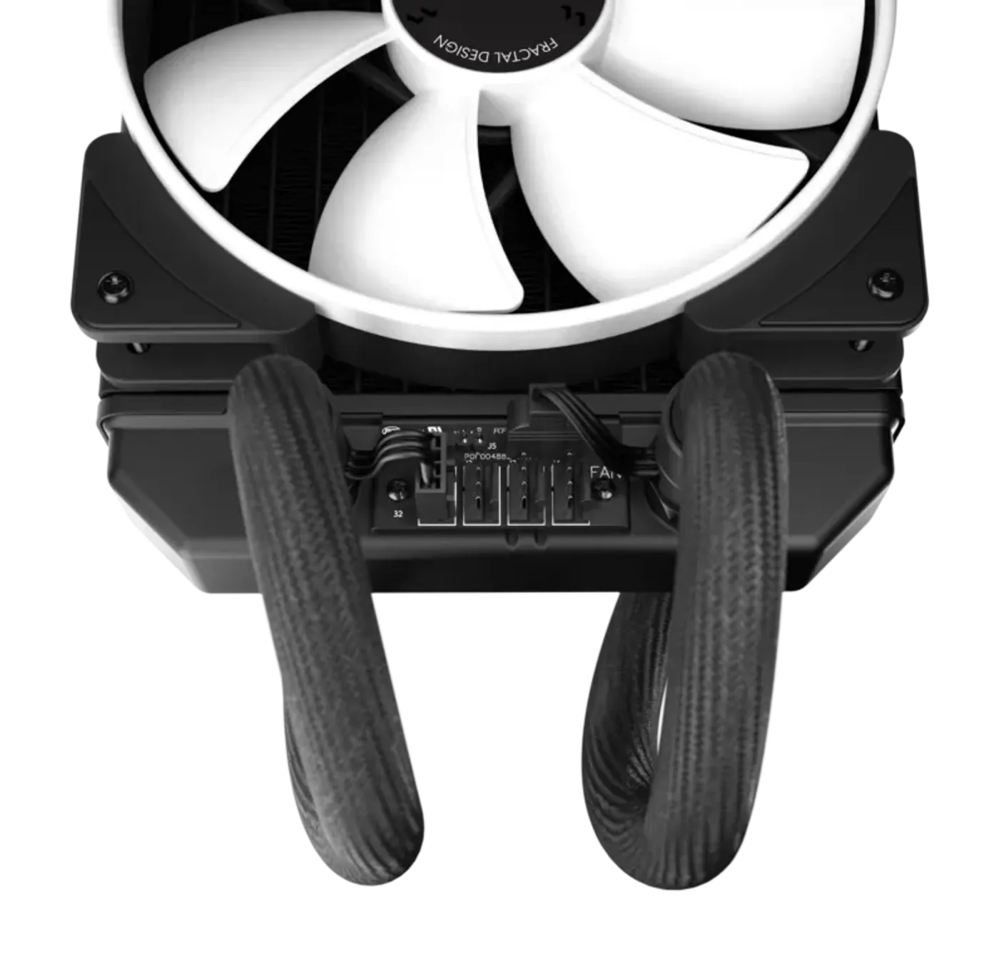 Integrated ARGB PWM hub for simplified radiator cable management