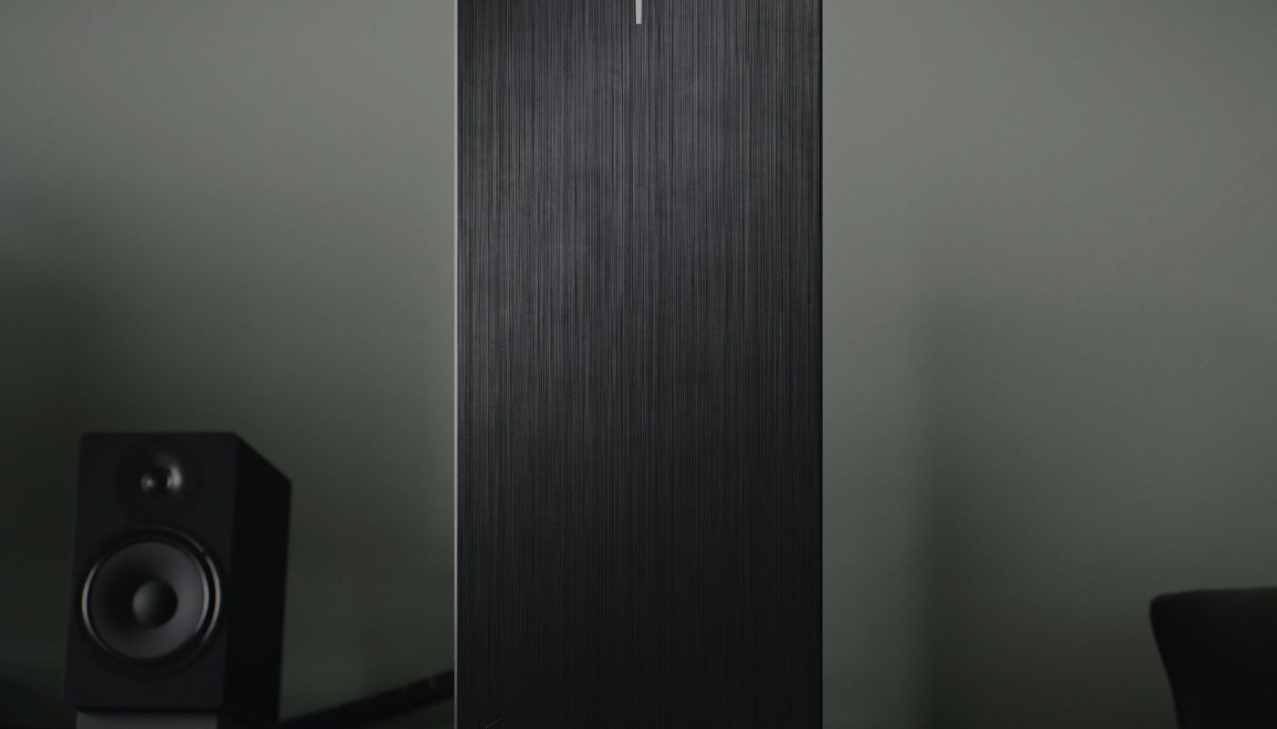 Minimalist front view of the Fractal Design Define 7 Compact gaming case