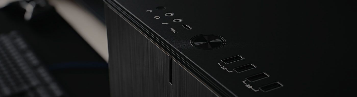 Front I/O panel featuring high-speed USB 3.1 Gen 2 Type-C connectivity