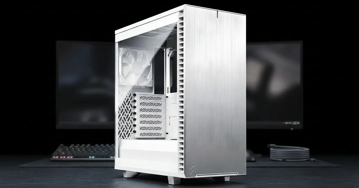 Fractal Define 7 Compact FD-C-DEF7C-04 White Mid Tower Case | Evetech