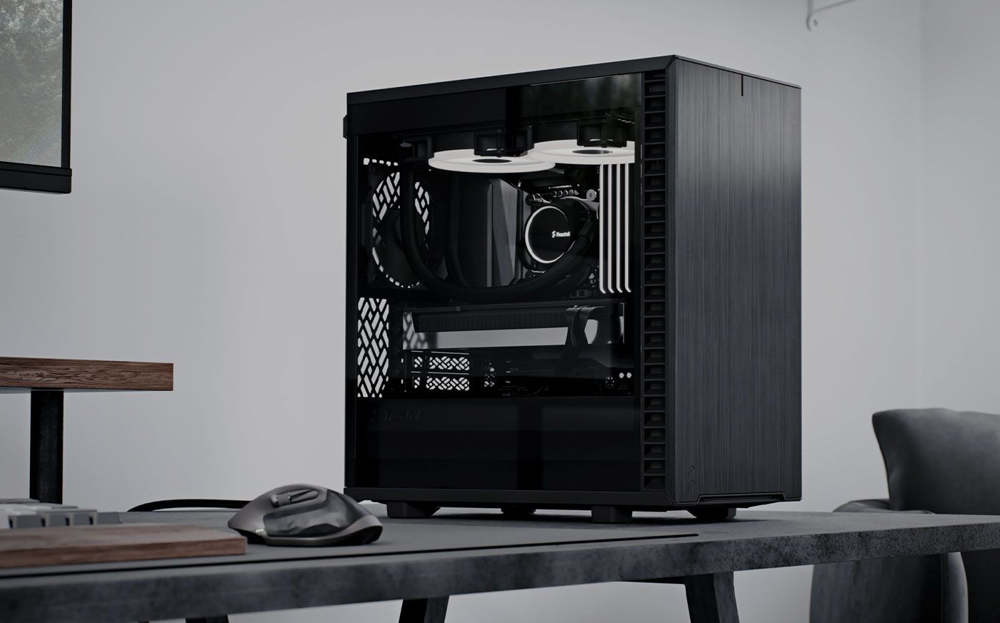 Fractal Design Define 7 Mini Case with light-tinted tempered glass side panel
