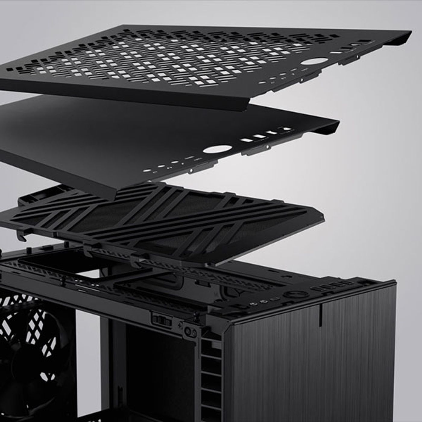 Fractal Design Define 7 Mini case ventilation filters and panel options