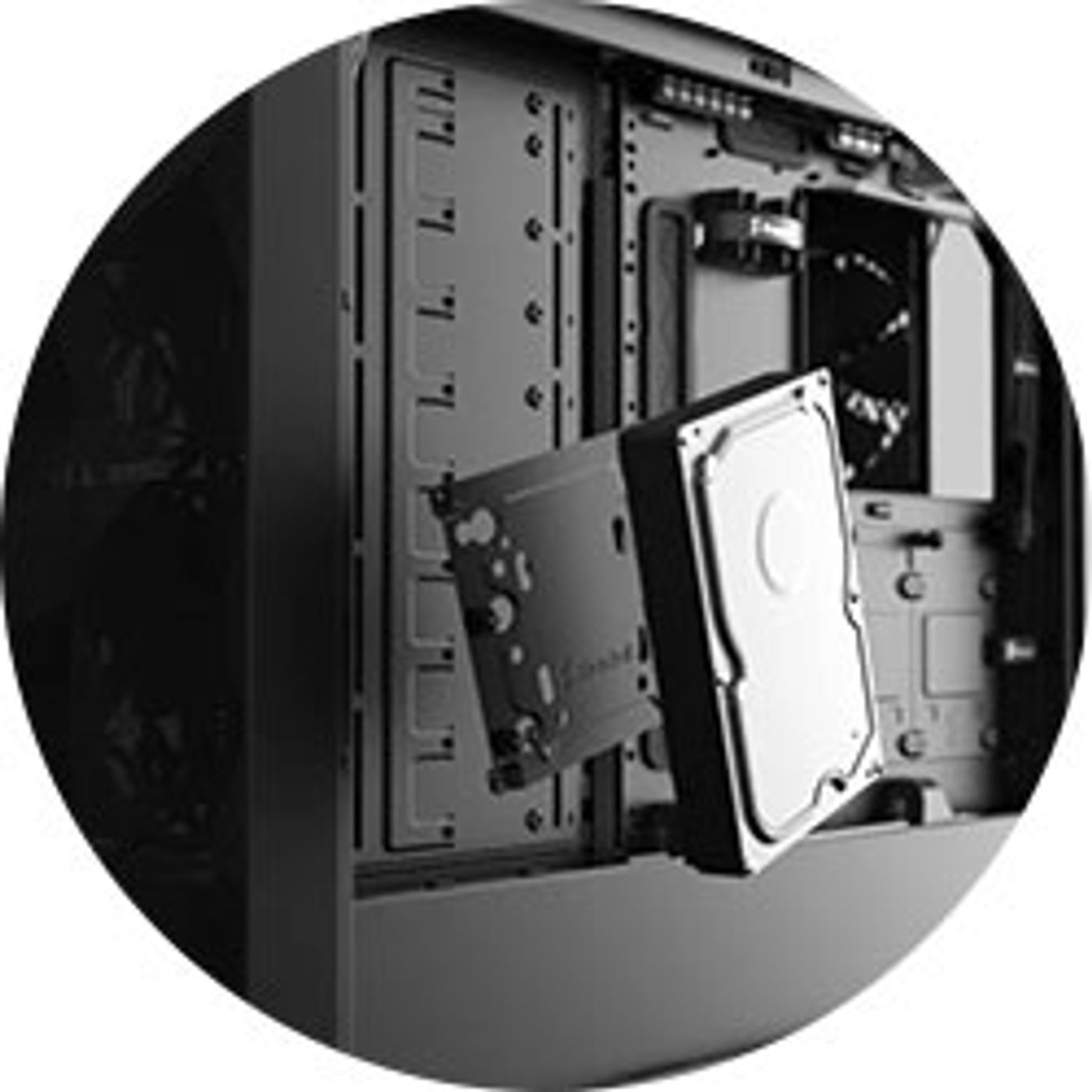 Multibracket converting an unused fan position into a storage or pump mount