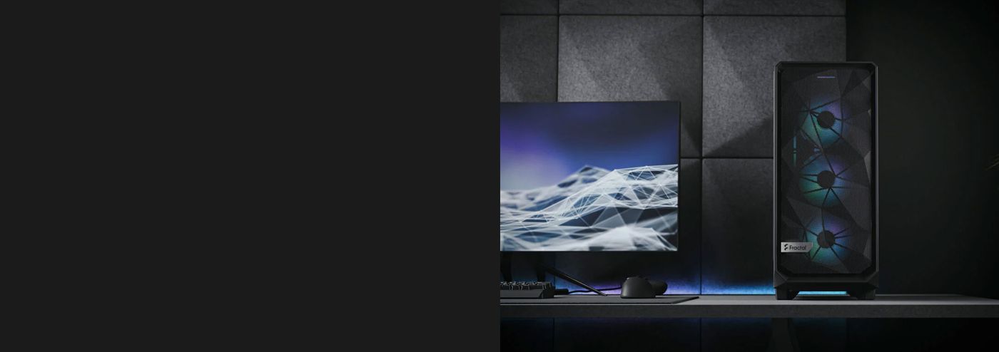 Removable high-airflow nylon dust filters on the Fractal Design Meshify 2 Compact