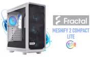 Fractal Meshify 2 Compact Lite White Mid Tower Case - image 1