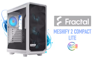 Fractal Design Meshify 2 Compact RGB Case White - Image 1