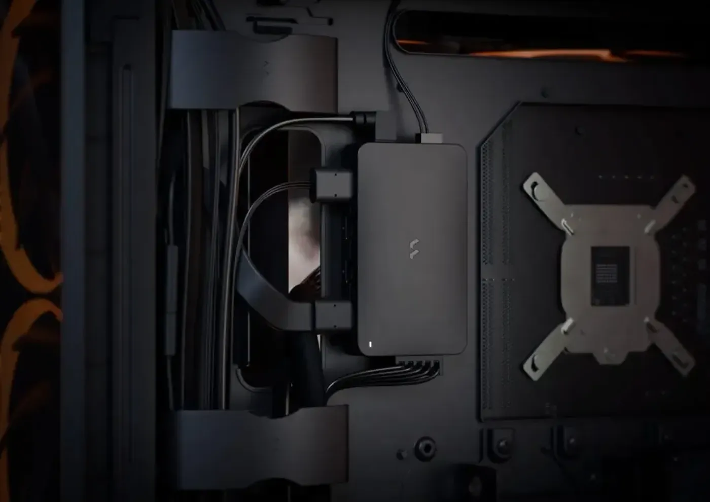 Fractal Design Meshify 3 gaming case showcasing RGB lighting and fan control