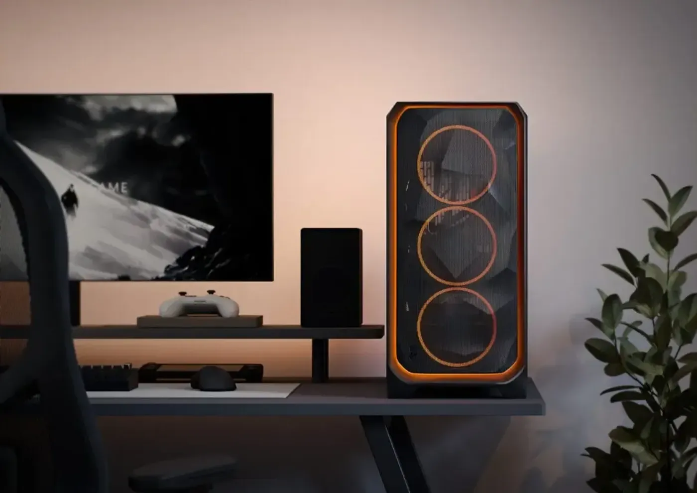 Fractal Design Meshify 3 featuring a modern aerodynamic mesh front design for premium airflow
